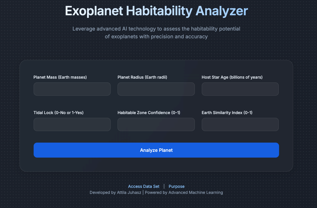 Exoplanet Habitability Analyzer